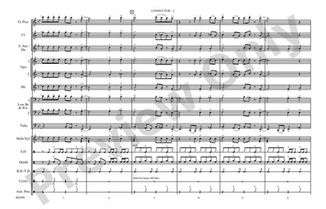 Bang The Drum All Day Marching Band Conductor Score And Parts Todd Rundgren Digital Sheet