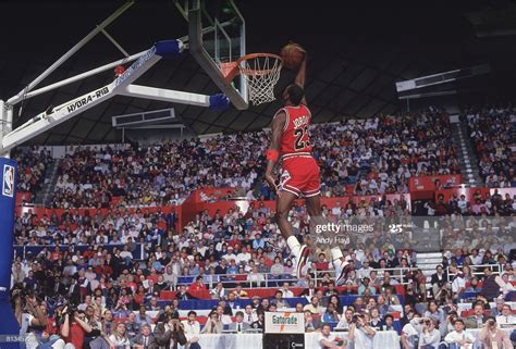 Fotografia De Notícias Nba Slam Dunk Contest Chicago Bulls Michael