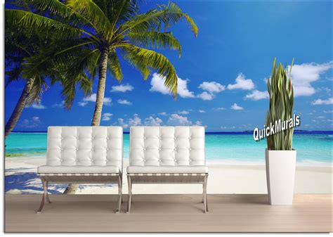 Tropical Ocean Peel And Stick Canvas Wall Mural Full Size Large Wall