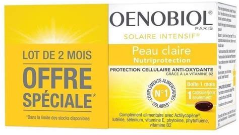 Oenobiol Solaire Intensif Nutriprotection Lot 2x30 Capsules