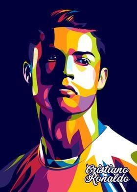 Cristiano Ronaldo Popart Poster By Andre Fahrizal Displate