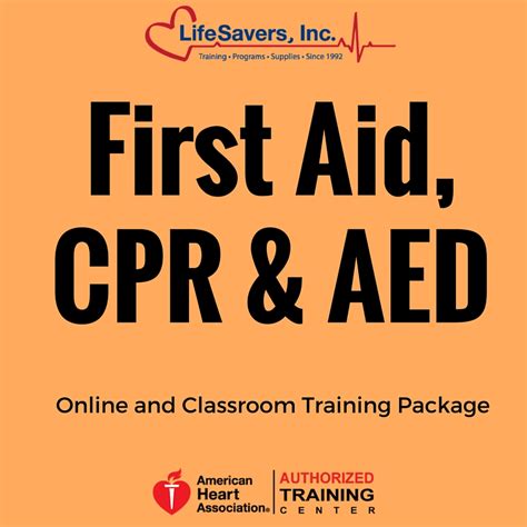 Heartsaver First Aid With Cpr And Aed Online And Classroom Training