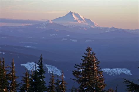 Photographing Oregon Mt Jefferson As Seen From Mt Hood Oregon