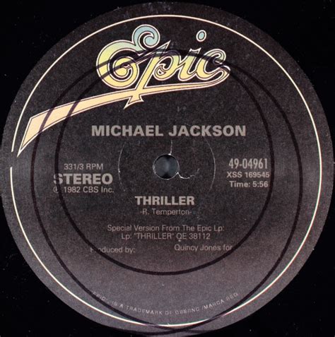 Michael Jackson Thriller Vinyl Discogs