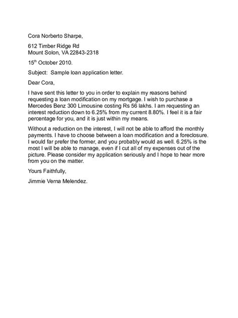 Maybe you would like to learn more about one of these? Application letter sample for loan