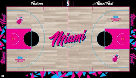 I Designed A Miami Heat City Edition Court Heat