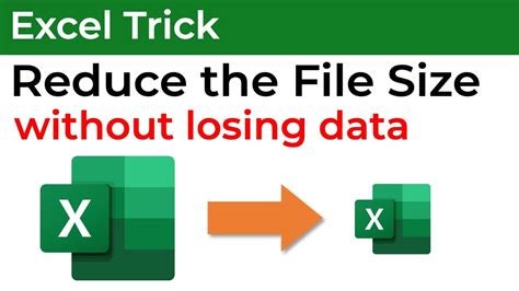 Reduce The Excel File Size More Than 50 Without Losing DATA YouTube