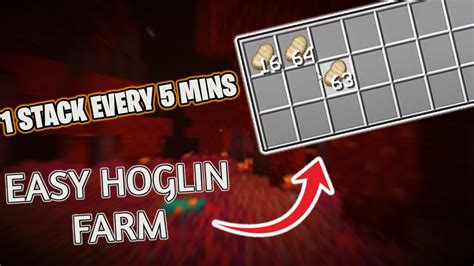 How To Make A Quick And Easy Hoglin Farm 116 Minecraft Tutorial Youtube