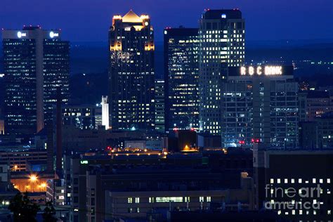 Night Shot Of Birmingham Al Photograph By Bill Cobb Fine Art America