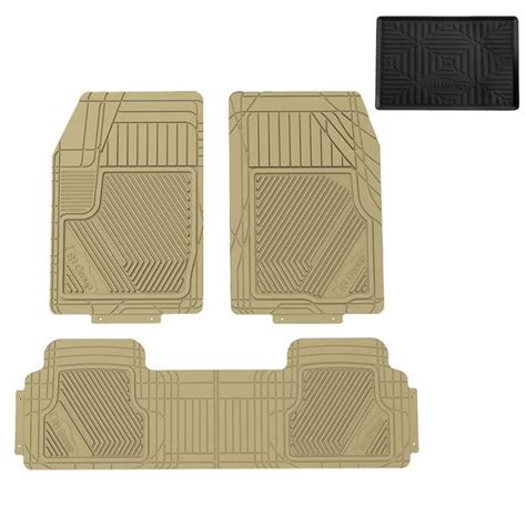 Fh Group Tan Oversized Liners Full Coverage Trimmable Floor Mats