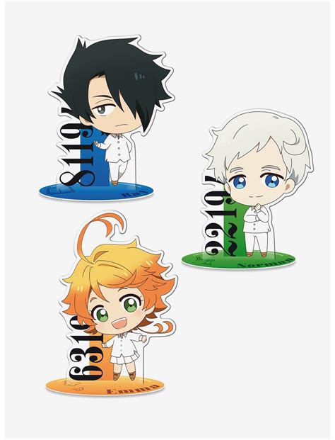 The Promised Neverland Chibi Emma Norman Ray Figure Bundle Hot Topic