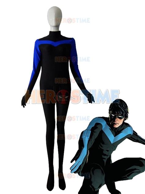 Nightwing Richard John Dick Grayson Cosplay Costume Menwomen Lycra