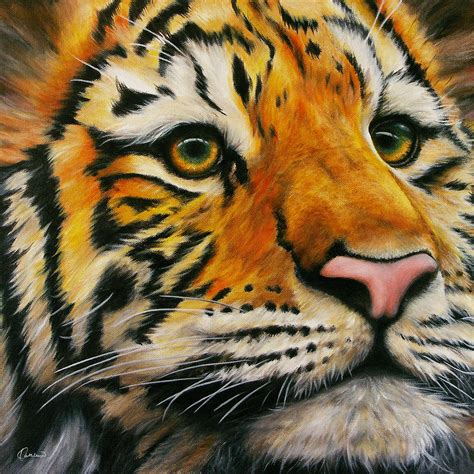 Lonely Tiger Painting By Kathleen Wong Pixels