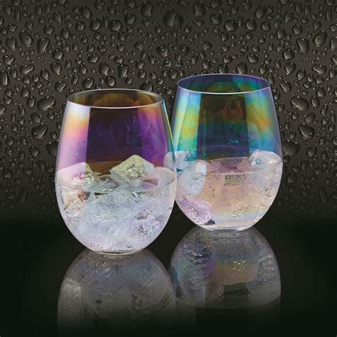 Barcraft Iridescent Glass Tumblers Set Of 2 At Barnitts Online Store Uk Barnitts