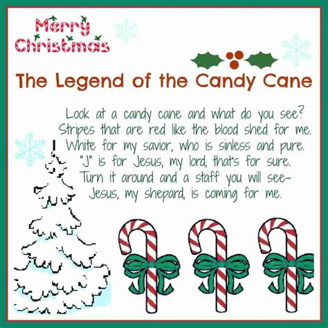 The Legend Of The Candy Cane Free Printable And A Giveaway Daily