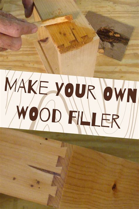 Because there's a variety of wood types plus the different finishes used in woodworking, finding the best filler for large holes would depend on the. How to Make Wood Filler (With images) | Easy woodworking ...