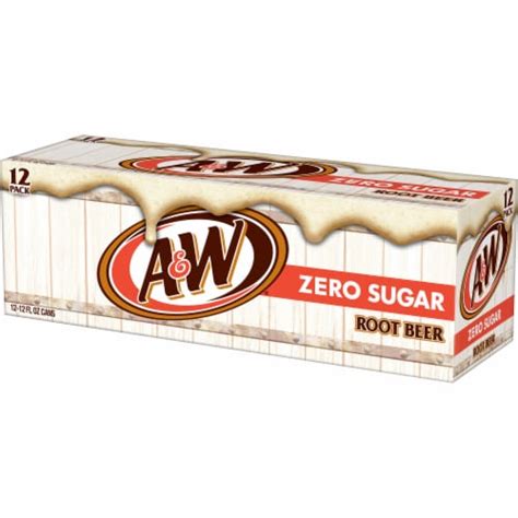 A W Root Beer Zero Sugar Soda Cans Limit Of Pk Fl Oz Kroger