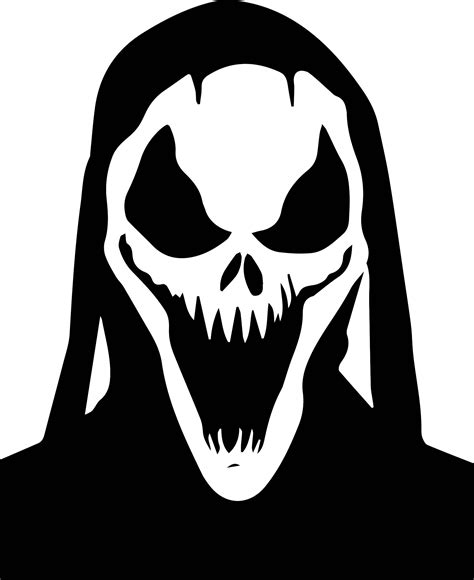 Creepy Skeleton Face Decalhalloween Skull Mask Decalscary Etsy