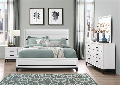 For your guest room or the master, a queen bedroom set might be the perfect choice for you! KATE WHITE BEDROOM - GLOBAL FURNITURE USA®
