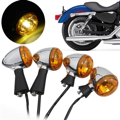 PCS Rear Front LED Turn Signal Lights Fits For Indian Scout Sixty BOBBER EBay