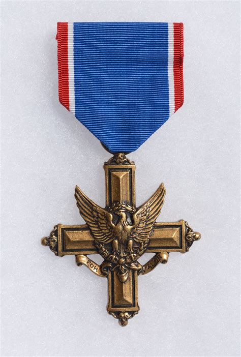 Front Side View Of A Full Size Distinguished Service Cross Us Army