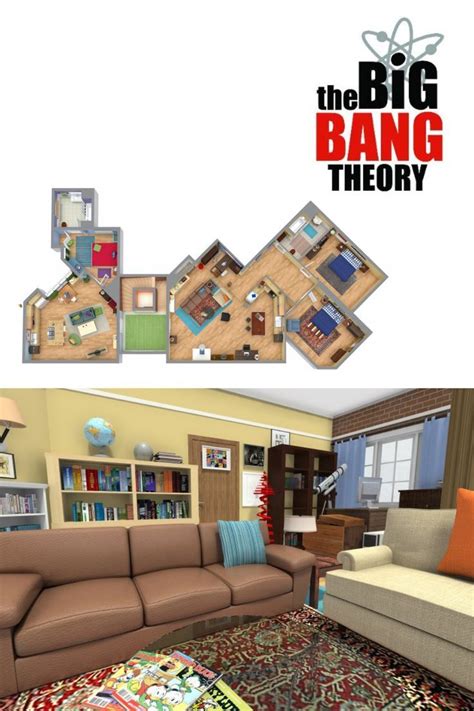Tour The Big Bang Theorys Apartments In 3d Roomsketcher Comfy