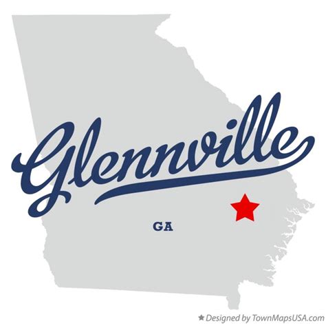 Map Of Glennville Ga Georgia