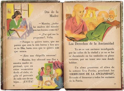 Libros Peronistas Evita de Graciela Albornoz de Videla Páginas 62 y 63