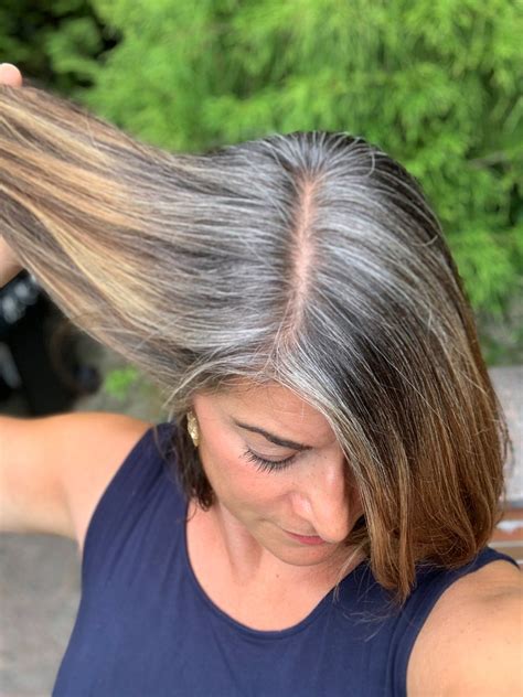 Coconut oil can be used either before or after you wash your hair depending on your hair type. Pin by Robin Stamp on Growing out gray hair | Hair styles ...