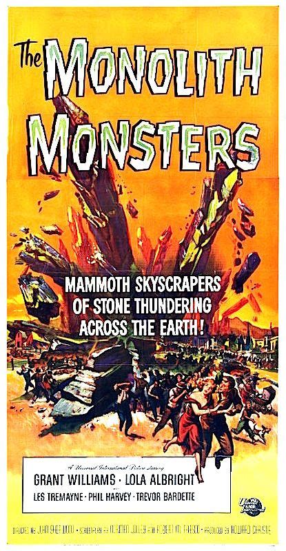 The Monolith Monsters 1957 Vintage Film Movie Posters Vintage Film
