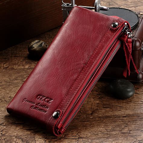 Wa71r Gzcz Genuine Leather Long Woman Wallet Retailbd