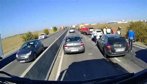 Accident cu patru mașini pe Centura de Vest a Ploieștiului vineri