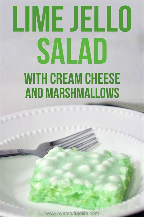 Lime Jello Salad With Cream Cheese And Marshmallows Recipe Lime
