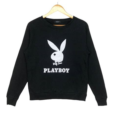Playboy Playboy Bunny Crewneck Sweatshirt Big Logo Spell Out M Size