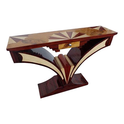 Art Deco Style Pedestal Console Table Chairish