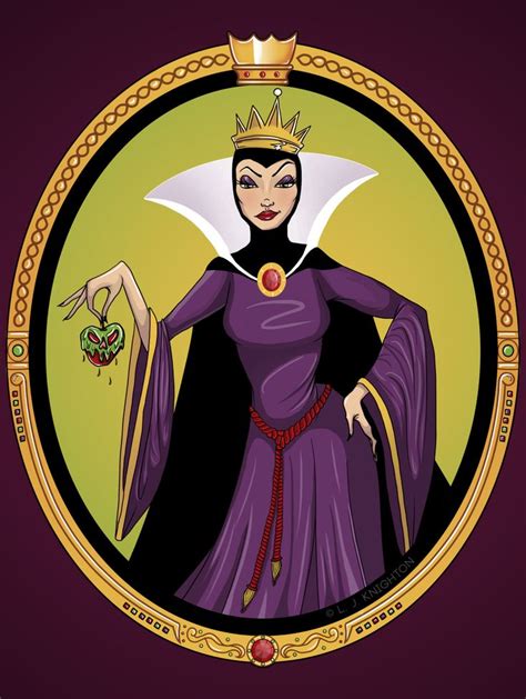 The Evil Queen From Disneys Maleficent Is Depicted In An Ornate Frame