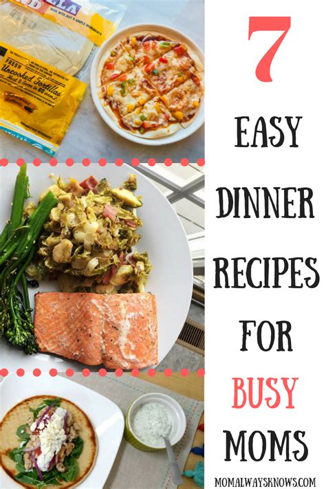 What goes on the list? 7 Easy Dinner Recipes for Busy Moms- Best of the Best ...