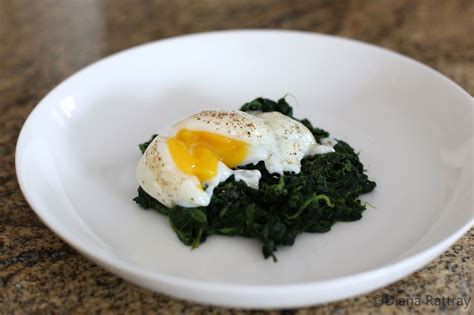 Throw in the spinach leaves and cook 2 to 3 minutes, until the leaves have wilted. Eggs Florentine with Spinach Recipe