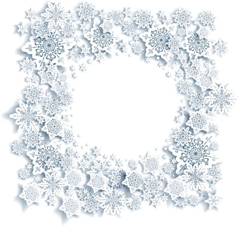 Snowflake Drawing Christmas Snowflake Border Png Download 12121147