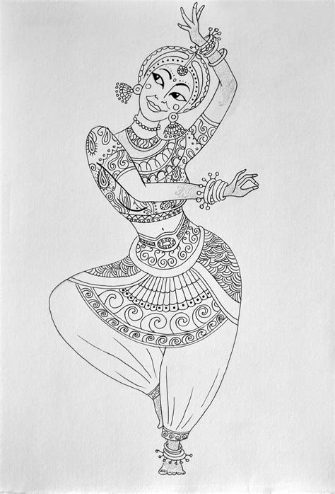 Illustration For Indian Dancing On Behance