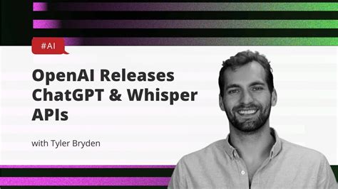 OpenAI Releases ChatGPT And Whisper APIs YouTube