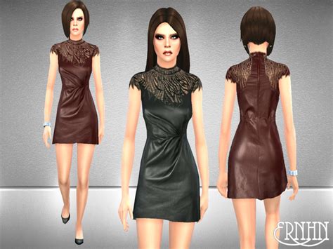 Sims 4 Leather Dress