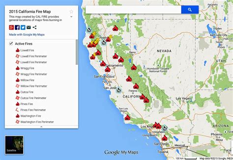 Map Of The California Fires Today