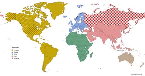 Mapa De Los Continentes Y Océanos Del Mundo Mapamundis