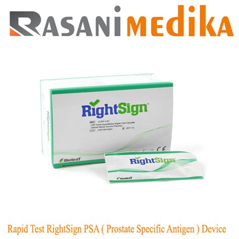 Your provider may use more accurate but the results of this test should be interpreted with caution because rapid influenza antigen tests. Rapid Test RightSign PSA ( Prostate Specific Antigen ...