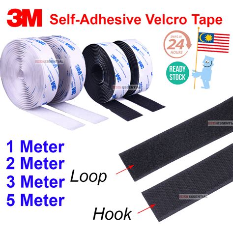 3m Velcro Strong Self Adhesive Tape Velcro 20mm 25mm Lazada
