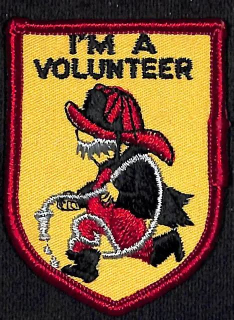 Vintage C1970s Andim A Volunteer Fire Department Embroidered Patch