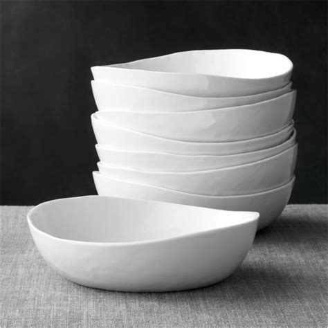Set Of 8 Mercer 8 Low Bowls Reviews Crate And Barrel Porcelain