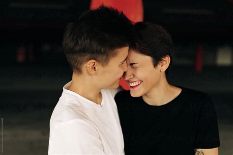 Real Lesbian Couple In Love Del Colaborador De Stocksy Alexey Kuzma Stocksy