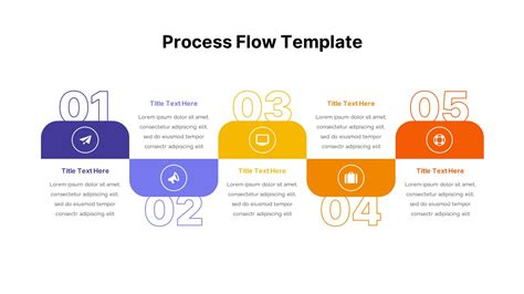 5 Stage Process Flow Template Slidebazaar